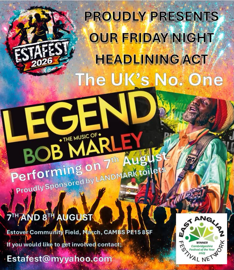 Image shows Friday night headline act Legend: the music of Bob Marley