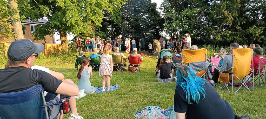 Image of scout camp in field